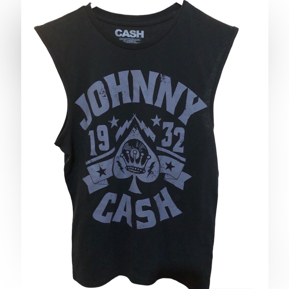 Johnny Cash Tank Licensed 2023 Mens Small